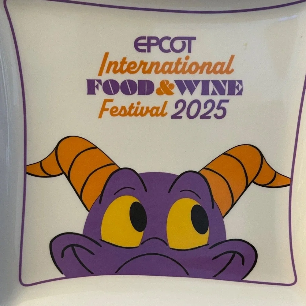 Disney‎ 2025 Epcot Food and Wine Festival Chef Figment Serving Plate / Tray NEW